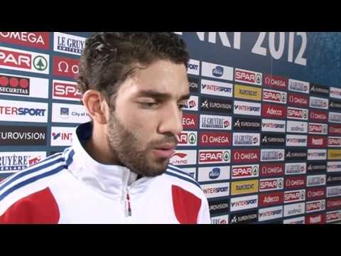 ECH2012 Helsinki Day 1 Mahiedine MEKHISSI-BENABBAD (FRA) in French