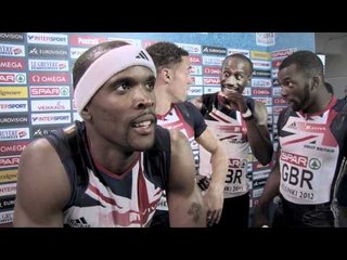 ECH2012 Helsinki Day 4 British 4x400m Relay Team (GBR)