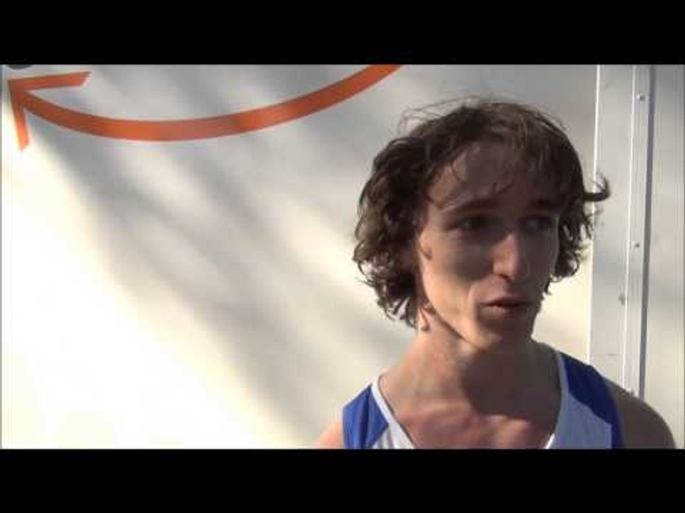 ECCC 2013 Job van der Steen (Tilburg Road Runners) after his junior men's race