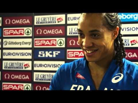 Hurdler Pascal Martinot Lagarde after the heats of the 60m hurdles