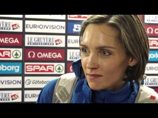 OLHA SALADUHA (UKR) -- WOMEN'S TRIPLE JUMP GOLD MEDALLIST