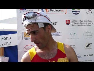 MIGUEL ANGEL LOPEZ (ESP) AFTER 2ND PLACE IN THE MEN'S 20KM DUDINCE