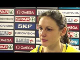 Erica Jarder (SWE) after winning bronze in the long jump