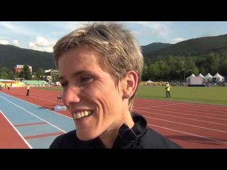 Olivera Jevtic (SRB) after the 3rd place at the EC 10.000m, Pravets