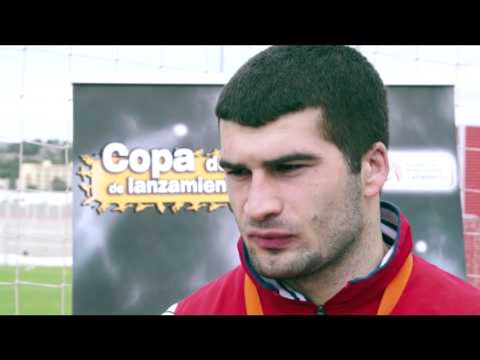 DANIJEL FURTULA (MNE) AFTER WINNING UNDER 23 DISCUS THROW
