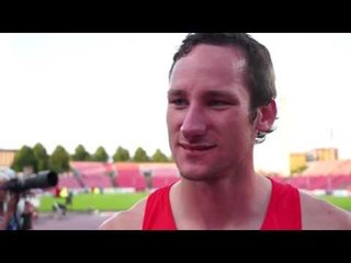 Kai Kazmirek (GER) after winning gold in the Decathlon, Tampere 2013