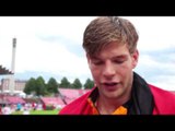 Douwe Amels (NED) after winning the High Jump, Tampere 2013