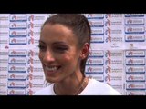 Ivet Lalova (BUL, running for ENKA) after winning the 100m