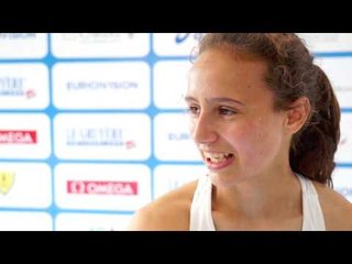 Aníta Hinriksdóttir (ISL) after winning the gold in the 800m, Rieti 2013