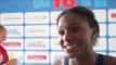 Dina Asher-Smith (GBR) after winning the gold in the 200m, Rieti 2013