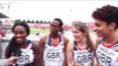 4x100m (GBR) after winning silver, Tampere 2013
