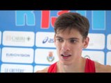 Timofey Chalyy (RUS) after winning the 400mh in a new NJR, Rieti 2013