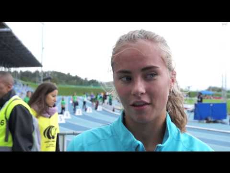 Stina Troest (DEN) after winning the 800m, Brno - video Dailymotion