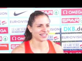Nadine Hildebrand (GER) after 2nd place in 100mh