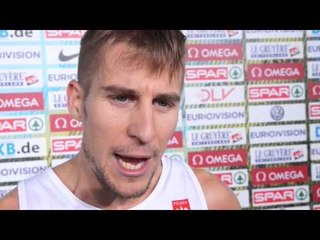 Marcin Lewandowski (POL) after the 1500m