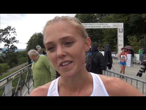 Emma Clayton (GBR) after European Mountain Running Championships Gap