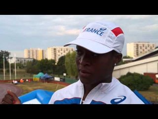 Antoinette Nana Djimou (FRA) after 2nd place