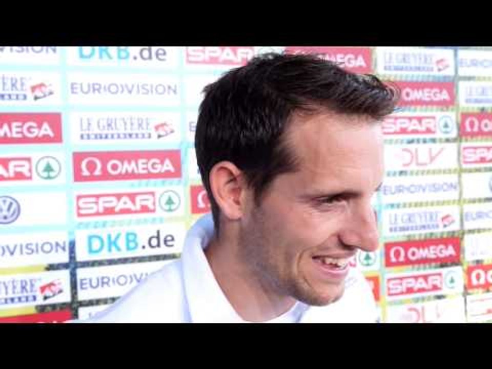 Renaud Lavillenie (FRA) after winning Pole Vault