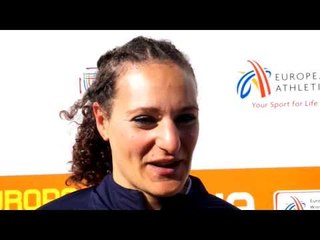 Melina Robert Michon (Fra) after 2nd place in Discus Throw
