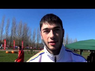 Serghei Marghiev (MDA) after 3rd place in Hammer Throw Senior Men