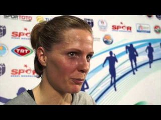 Sara Sig Moller (DEN) after 5000m