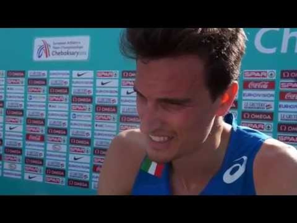 Giordano Benedetti (ITA) after winning 800m