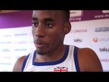 David Omoregie (GBR) after winning Gold in the 110mH