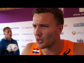 Pieter Braun NED after Day 1 of the Decathlon