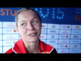 Gina Lückenkemper (GER) after winning Gold in the 200m