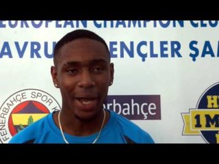 Alando Alfred (GBR) after the third  place in Triple Jump