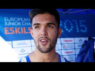 Tommy Ramdhan (GBR) after winning Gold in the 200m