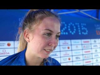 Ellen Ekholm (SWE) after winning Bronze in the High Jump