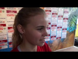 Lena Millonig (AUT) after the junior race women