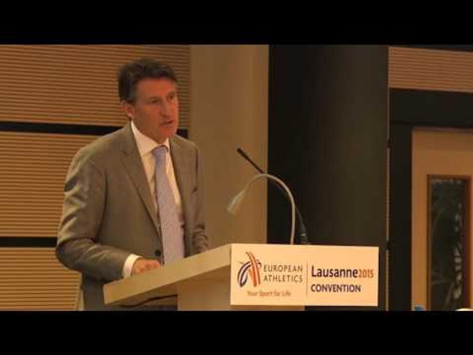 Sebastian Coe keynote speech at the European Athletics Convention