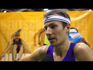 Pieter Jan Hannes (BEL) after the 3000m in Düsseldorf