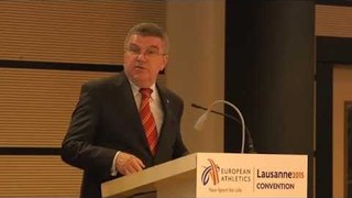 Thomas Bach keynote speech at the European Athletics Convention