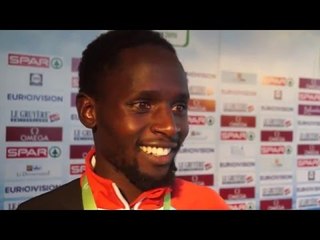 Ali Kaya (TUR) after winning gold in the men's senior race