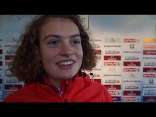 Alina Reh (GER) after winning Bronze at the junior race women
