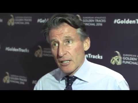 IAAF President Sebastian Coe at European Athletics Golden Tracks