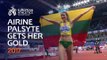 Airine Palsyte gets her gold - Belgrade 2017 European Athletics Indoor Championships