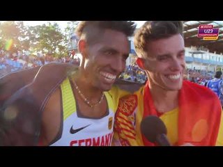 Carlos Mayo (ESP) after winning Gold in the 10000m
