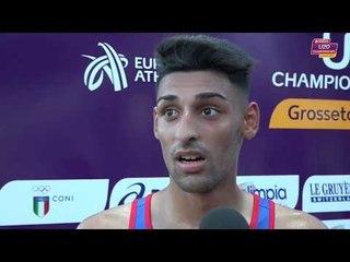 Dorin Andrei Rusu (ROU) after winning Gold in the 10,000m