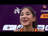 Jasmijn Lau (NED) after winning Gold in the 5000m