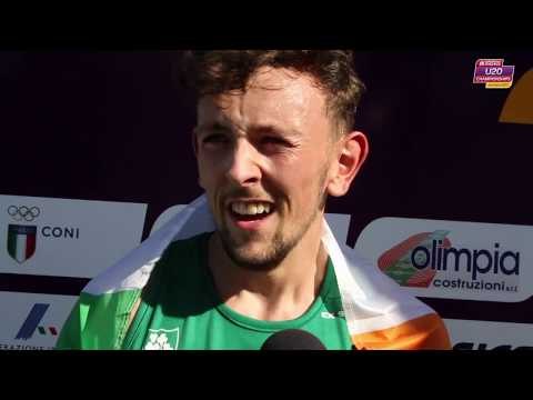 John Fitzsimons (IRL) after winning Bronze in the 800m