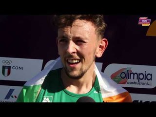 John Fitzsimons (IRL) after winning Bronze in the 800m