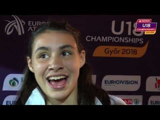 Sophie O'Sullivan (IRL) after winning Silver in the 800m