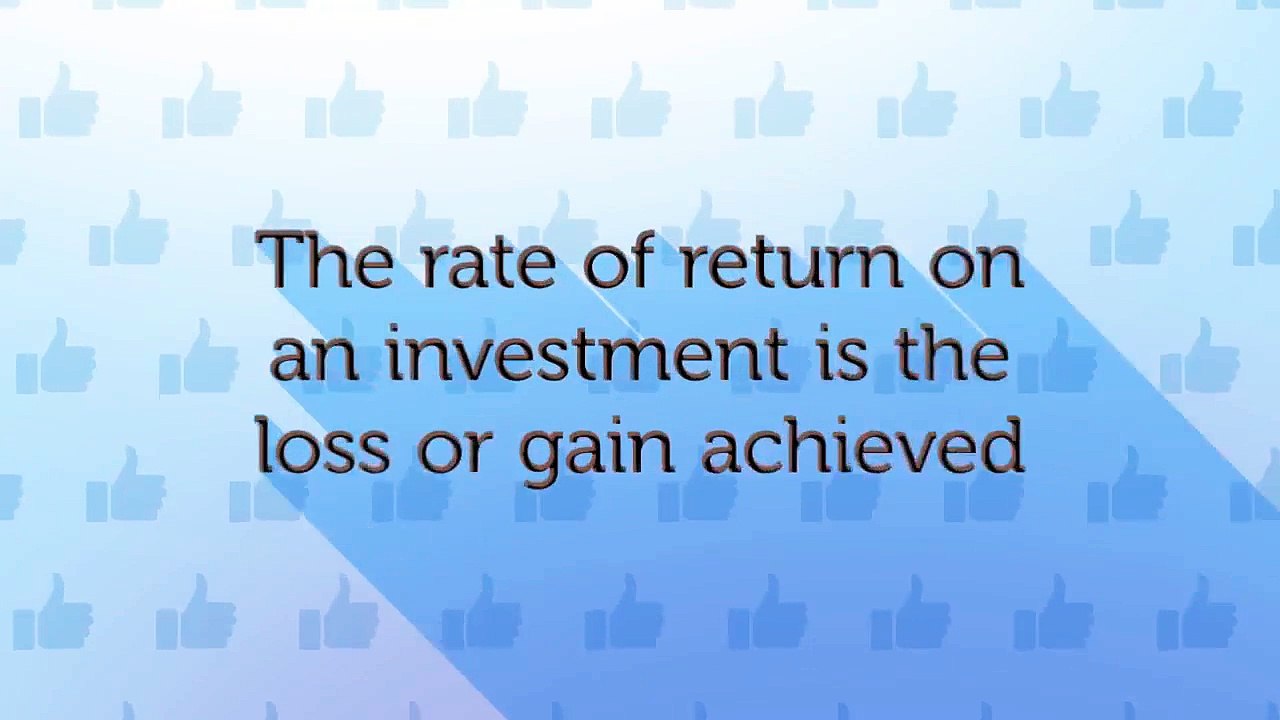 Rate of Return
