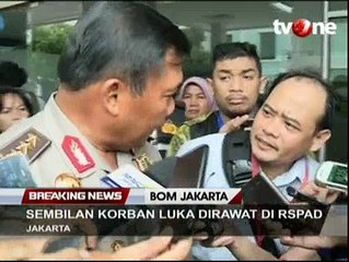 Sembilan Korban Ledakan Bom Sarinah Dirawat di RSPAD