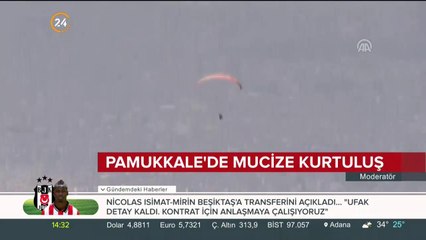 Pamukkale'de mucize kurtuluş