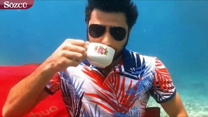 Denizin altında çay demledi